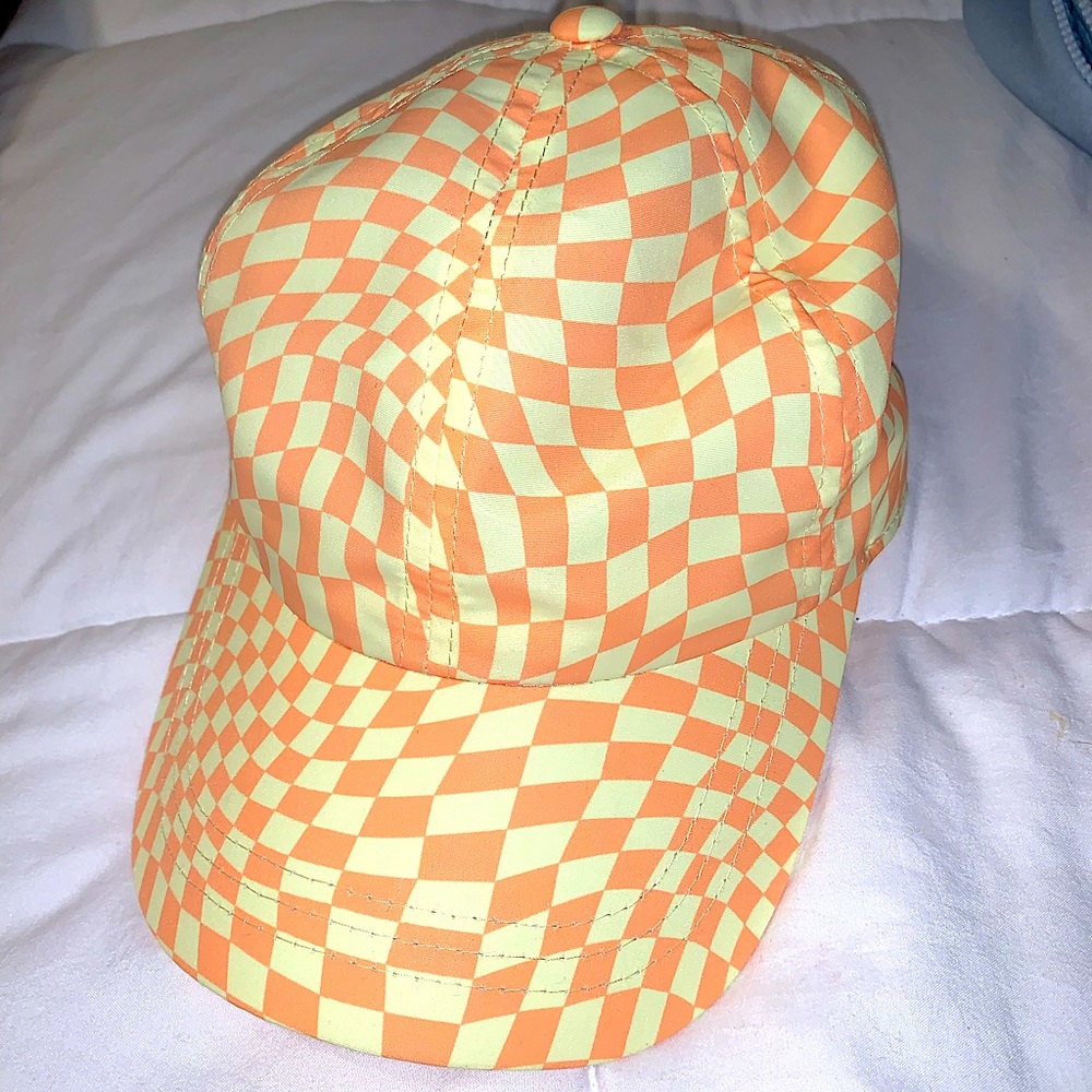Checkered Baseball Hat Never Worn